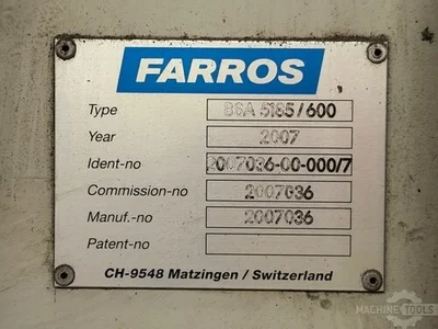 Used FARROS BSA600 - KS1200 Dished & Flanged End Spinning Presses NL | Mach 4 Metal #1550263