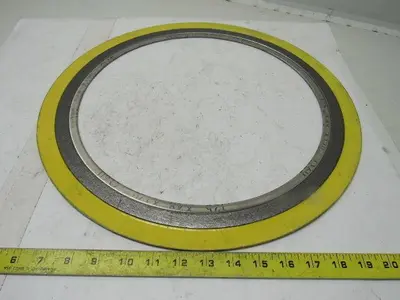 Leader INC600/HASTC/FG/CS 14" #15 Spiral Wound Gasket Lot of 2