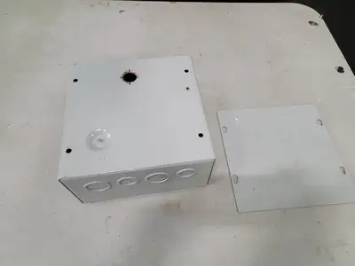 8"x8"x4" Screw Cover Junction Pull Box, 16 Knockouts
