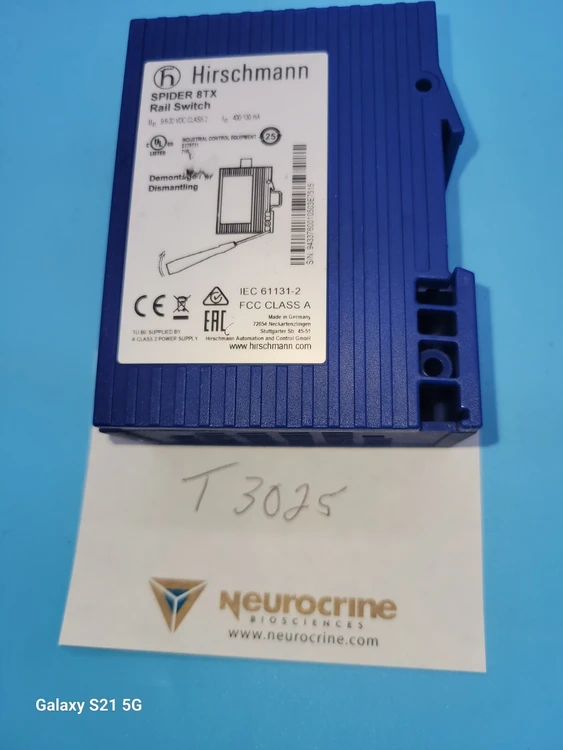 Used HIRSCHMANN 8TX RAIL SWITCH PLC Ethernet Equipment Arizona US | ASSET CONVERSION SPECIALISTS, INC. #320803