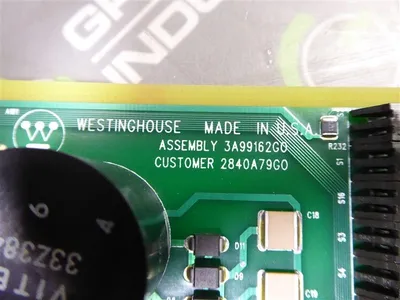 Westinghouse 3A99162G02 / 2840A79G02 Ovation Control Card 4QB021 Rev. H/17 Used