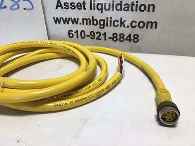 Brad Connectivity 1300061171 41308 5P Female Straight 12′ 16/5 AWG PVC Cord