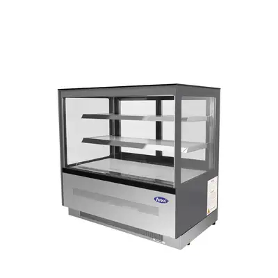 New | in-Stock Atosa New Atosa RDCS-48 Floor Model Refrigerated Display Square, 48" Display Refrigerators Illinois US | Falcon Restaurant Supply #1375245