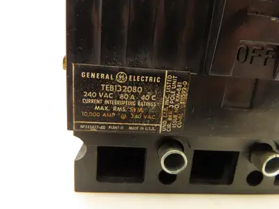 General Electric TEB132080 Circuit Breaker 240V 80A 3 Pole