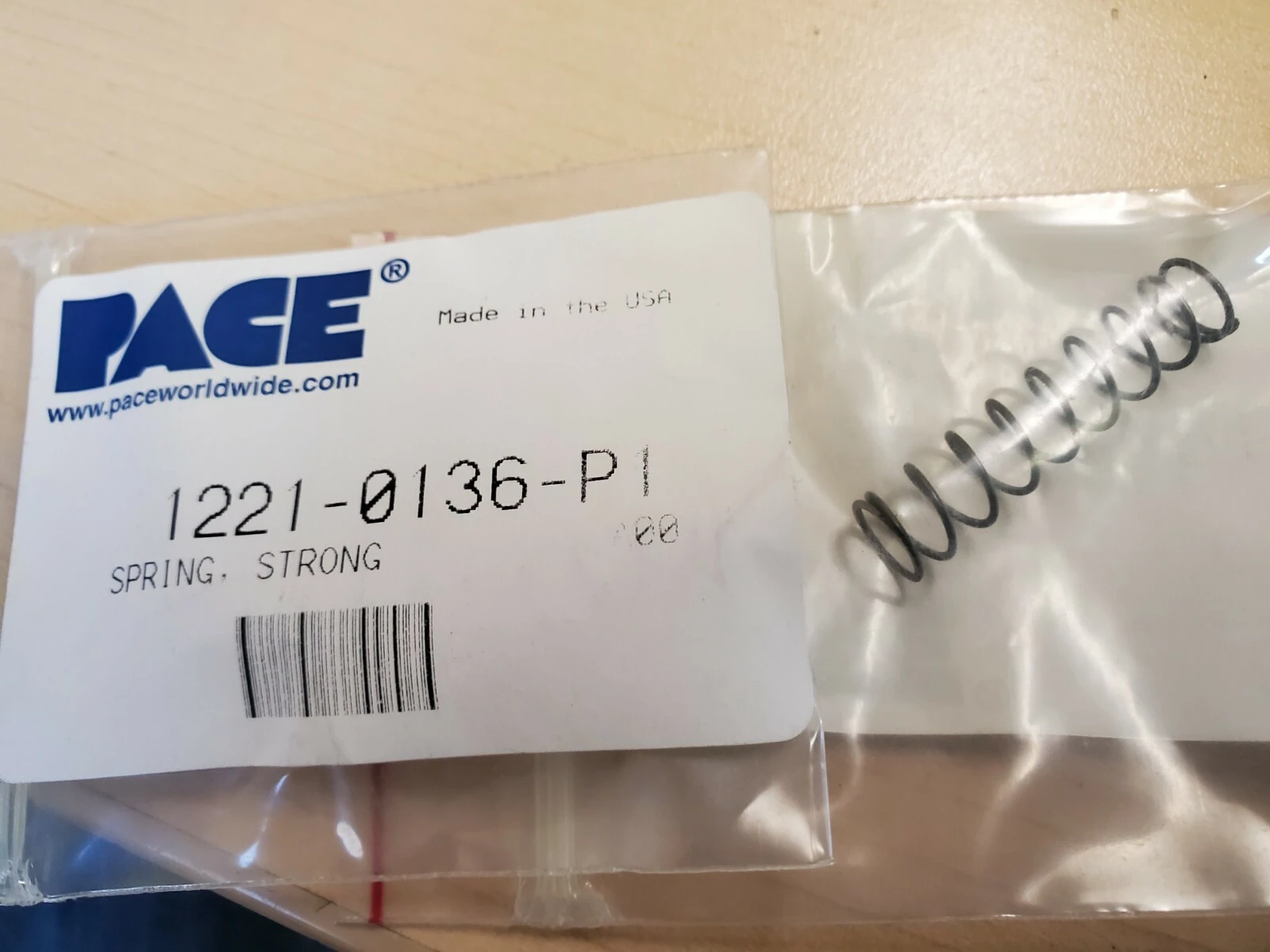 NEW Pace 1221-0136 SX-80 SPRING LONG SIDE