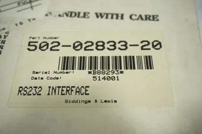 NEW GIDDINGS & LEWIS 502-02833-20 INTERFACE MODULE 5020283320