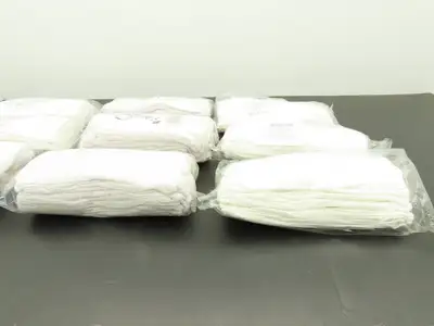 97-521H Lisle Inspection Gloves White Cotton Small 12pk 48UR66  Lot of 9