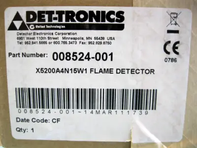 Det-Tronics X5200 A (008524-001) UV Flame Detector X5200A4N15W1 NEW/SEALED P5