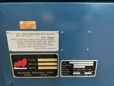 Used 2005 MATSUURA H PLUS405 Horizontal Machining Centers Ohio US | HGR 24 #1183946