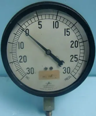 QTY. 1. MARSH INSTRUMENT COMPANY GAUGE READING VAC...