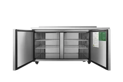 New | in-Stock Atosa New Atosa MGF67GR 67" Worktop Refrigerator w/ Backsplash, Side Mount Compressor Worktop Refrigerators Illinois US | Falcon Restaurant Supply #1375532