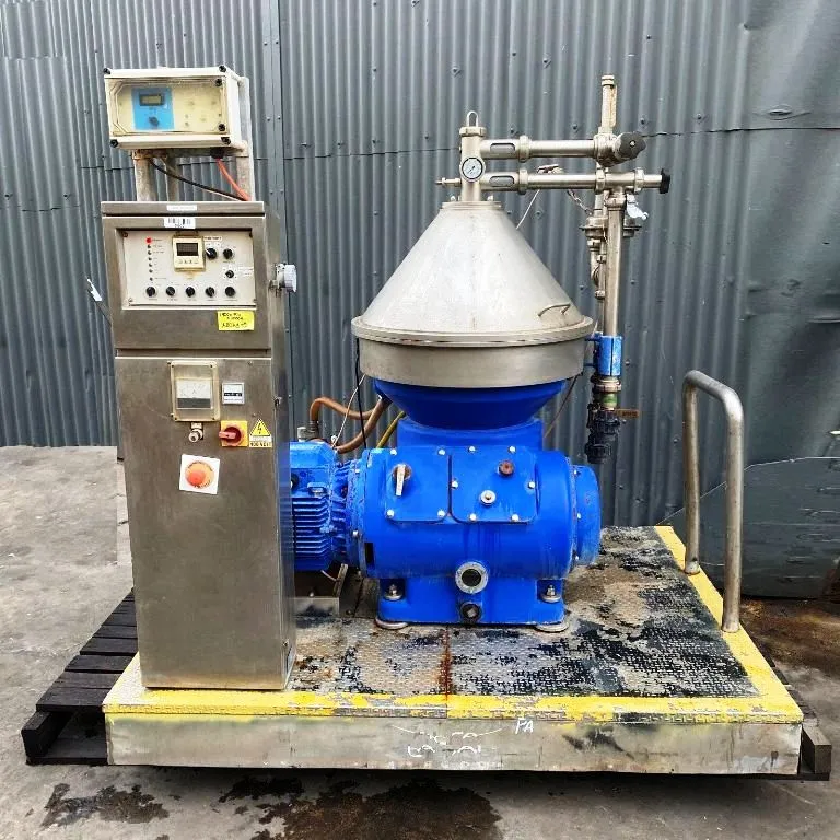 Alfa-Laval VNPX 510 SGD-34G-50 clarifier centrifuge skid, 316SS.