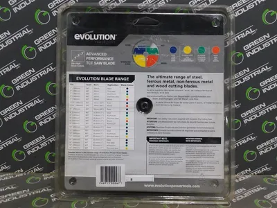 Lot of 6 Evolution 230BLADESSN Stainless Steel TCT Saw Blades 9" Dia 1" Bore New