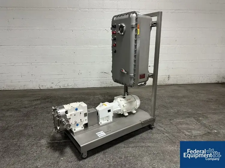 Used Wrightflow Technologies Wright Stainless Steel Lobe Pump Wash Down Duty, Model 0600 TRA10, Pumps Ohio US | Federal Equipment Company #127050