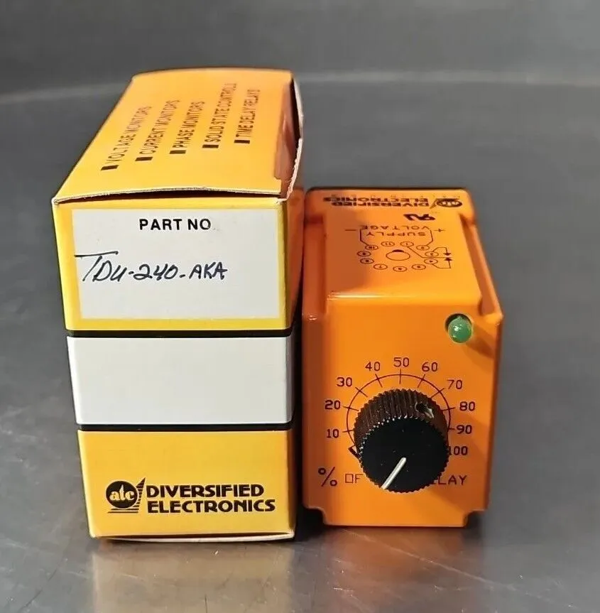 ATC DIVERSIFIED ELECTRONICS TDU-240-AKA. TIME DELAY RELAY. Loc3B-9