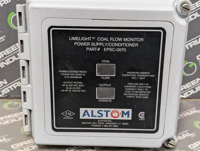 Alstom EPSC-0070 Limelight Coal Flow Monitor Power Supply / Conditioner Opq Used