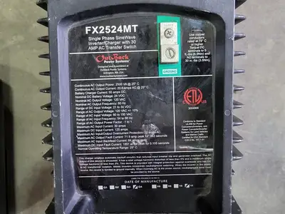 Used OUTBACK POWER SYSTEM FX2524MT Relays & Switches British Columbia CA | Lenmark #270869