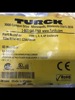 NEW TURCK ELEKTRONIK RSM RKM 461-12M