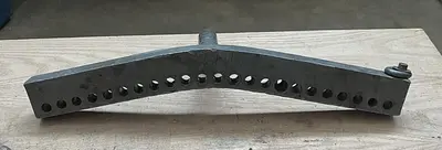 Unbranded Lathe Tool Rest ~  24" x 4"  & 6-3/4" Post & 1-1/2" Dia (6145)