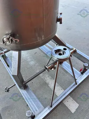 Unknown Brand 300 Liter Mixing Tank w/ Lenze 3 Phase Motor, Impeller