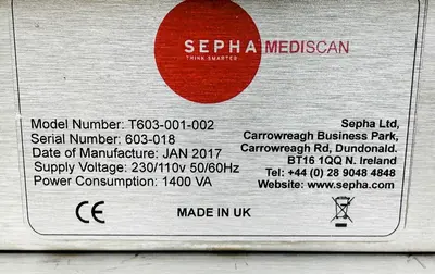 USED 2017 SEPHA MEDISCAN T603-001-002
