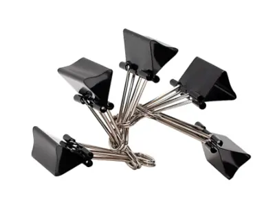 Office Depot Binder Clips, 1-1/4" Wide, 5/8" Capacity, Black, Pack Of 144