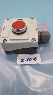 USED BACO LBX1 RED PUSH BUTTON SWITCH
