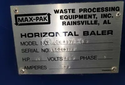 USED 2006 MAX PAK HCE 4272-60-8 CLOSED DOOR HORIZONTAL