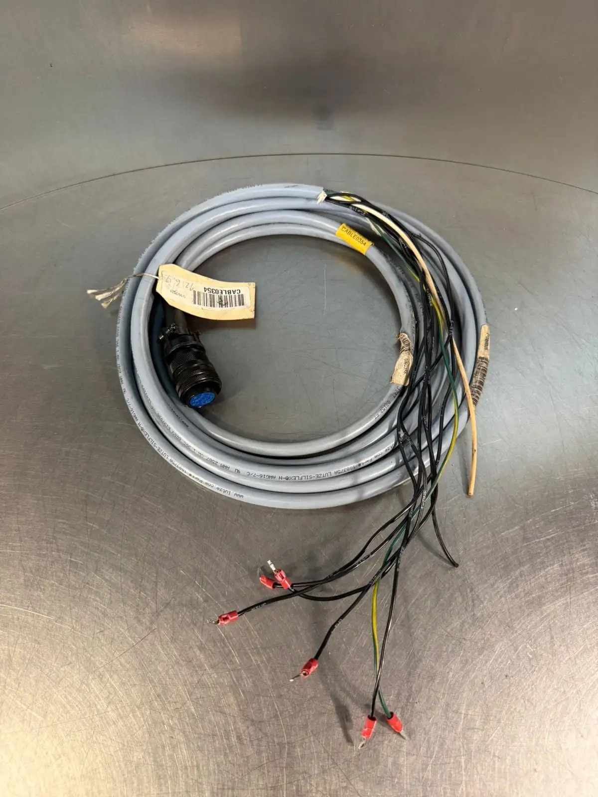 Amphenol Industrial MIL-DTL-5015 connector W/ Cable 0354 (4.5.5)