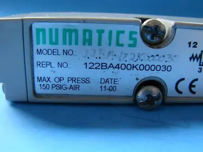 USED NUMATICS 122BA400K000030