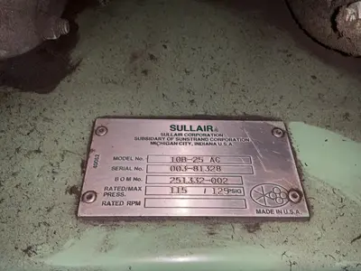 Used SULLAIR 10B25 AC Miscellaneous MRO Ohio US | HGR 24 #1453700