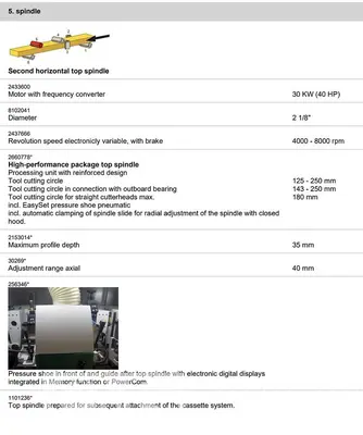 Used 2020 WEINIG HYDROMAT 3000 12" MOULDER Woodworking Moulders North Carolina US | CAROLINA MACHINERY SALES #1495014