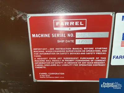 USED Farrel Farrel Banbury Internal Rotor Mixer, Model OO C, 60 HP