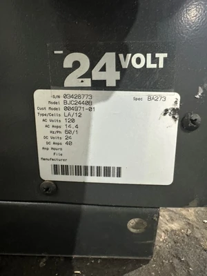 BIG JOE BJC2440B 24VOLT BATTERY CHARGER - 115