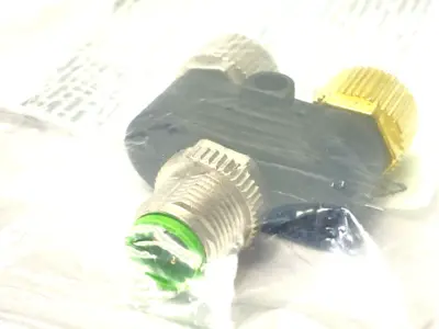 New | in-Stock Murrelektronik T-Coupler M12 male to 2x M12 female A-cod. Electronic Splitters Michigan US | Maverick Industrial Sales #1391507