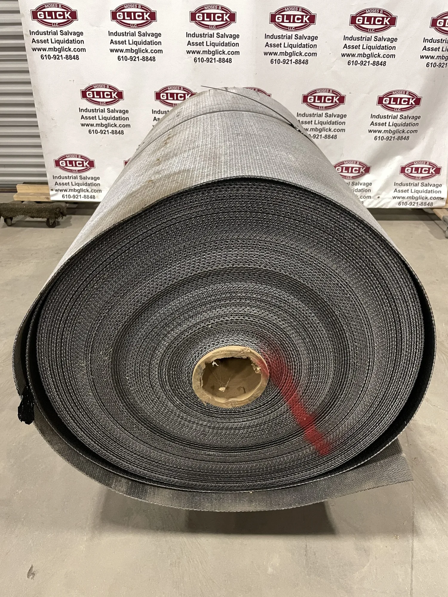 Rough Top PVC Conveyor Belting 59.5″ X approx 400′ ; 3mm Thick