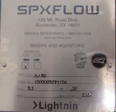 NEW SPX LIGHTNIN XJ-30 MIXER 208-230/460V .3HP 223840