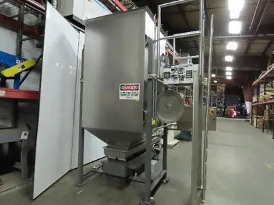 Smalley 48x48x78"  Bin Hoppers Stainless Steel Food Grade W/10' Shaker Separator