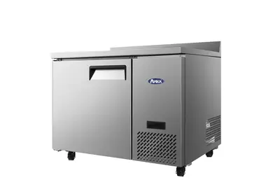 New | in-Stock Atosa New Atosa MGF44GR 44" Worktop Refrigerator w/ Backsplash, Side Mount Compressor Worktop Refrigerators Illinois US | Falcon Restaurant Supply #1375542