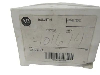 ALLEN BRADLEY CE273C OPERATING COIL 460-480V 60HZ NEW, SURPLUS