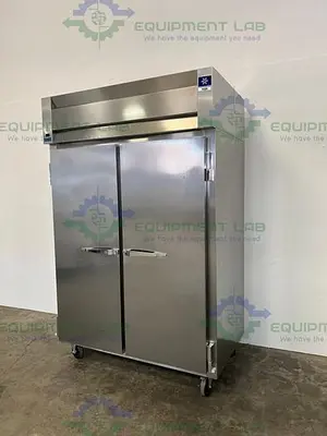 USED MCCALL 1-1045C DOUBLE DOOR STAINLESS STEEL REFRIGERATOR 49 CU, FT., 115V