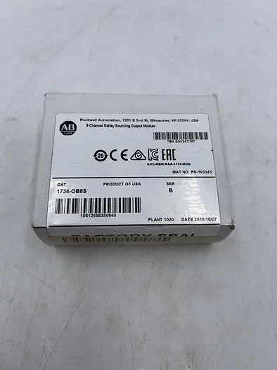 New | in-Stock ALLEN-BRADLEY ALLEN-BRADLEY 1734-OB8S SER B PLC Input & Output | ND Industrial Surplus #1214291