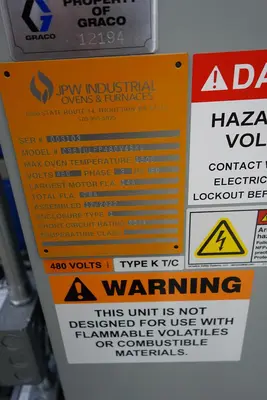 USED 2023 JPW INDUSTRIAL OVENS #C2-83-139TULEP480V45-60KW