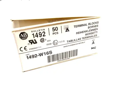 USED ALLEN-BRADLEY SER. A TERMINAL BLOCKS, SPACE-SAVER, GRAY