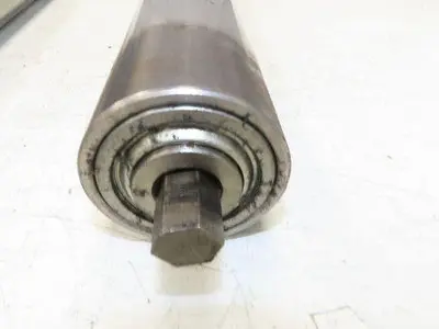 Hytrol 2-5/8" Snub Idler Roller 18" Hytrol Conveyor 15"BF 11/16" Hex Lot of 2