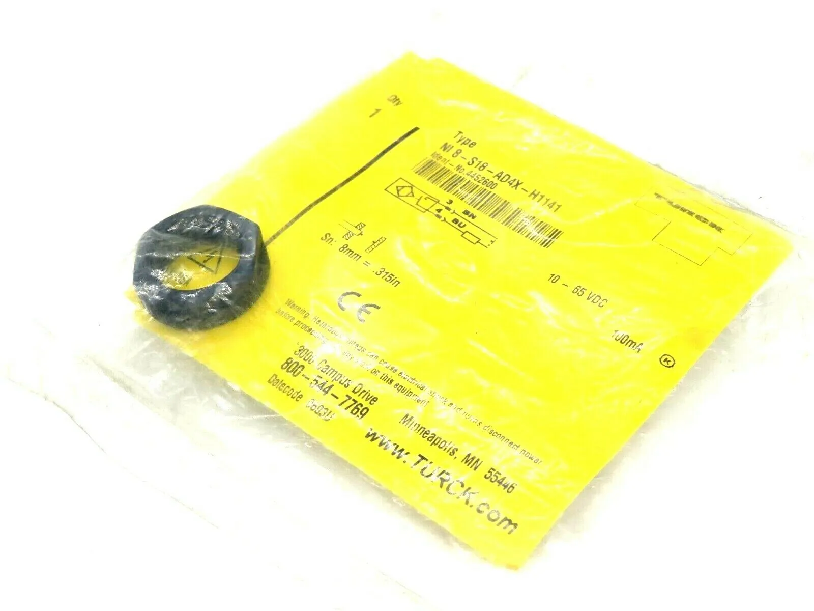 NEW TURCK NI 8-S18-AD4X-H1141 PROXIMITY SENSOR 4452600 NI8S18AD4XH1141