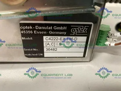 USED OPTEK CONTROL 4000 C4222-EX FM-D PHOTOMETRIC ANALYZER CONVERTER 115/230V