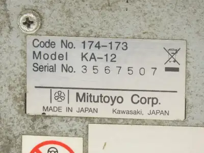 Mitutoyo KA-12 Digital Counter 2-Axis Display for Profile Projector 174-173