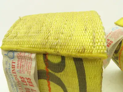 Pacific Cargo 4527-VR  4"x 27' Winch Strap V-Ring Tie-Down 5000 Lbs  Lot of 2
