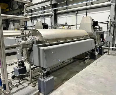 (4) GEA Westfalia ProteinMaster CF 7000 sanitary tricanter centrifuges, 316SS.